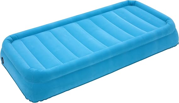 AirCloud CAB-020 Magestic 14-Inch High Inflatable Blue Air Bed with AC Motor Pump, Twin