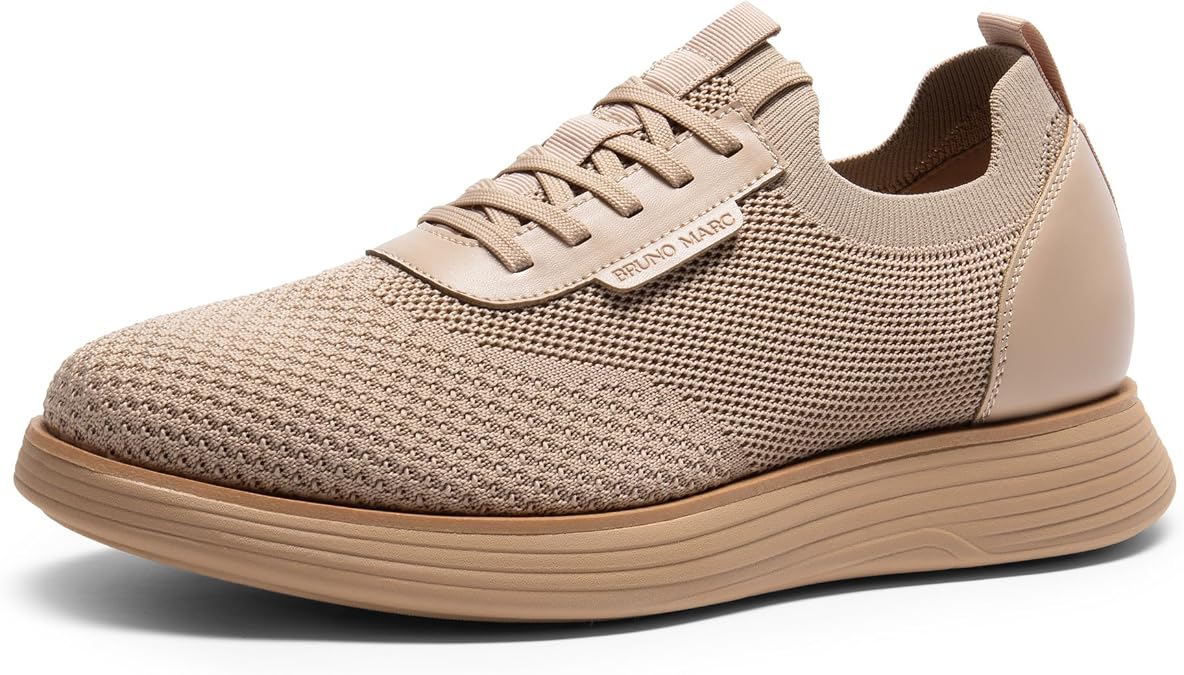 Bruno Marc Men's Breathable Knit MaxFlex III Mesh Dress Sneakers, Lightweight Lace Up Casual Business Oxfords Comfortable Shoes