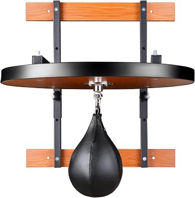 Speed Bag Platform Speed Bag Stand for Boxing Punching Practice Includes Height Adjustable Mount Speedbag and Air Pump 360° Swivel 24 Inch Board