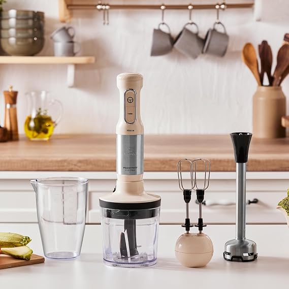 Karaca Mastermaid Prosteel 1500W Blender Set Soft Cream-Inox