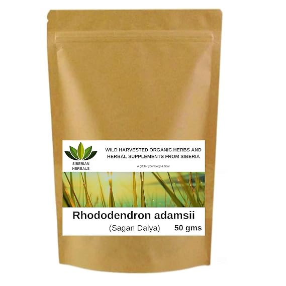 Siberian Herbals Sagan Dalya (Rhododendron Adamsii) Wild Harvested Organic Herbs from Siberia (50 gm)
