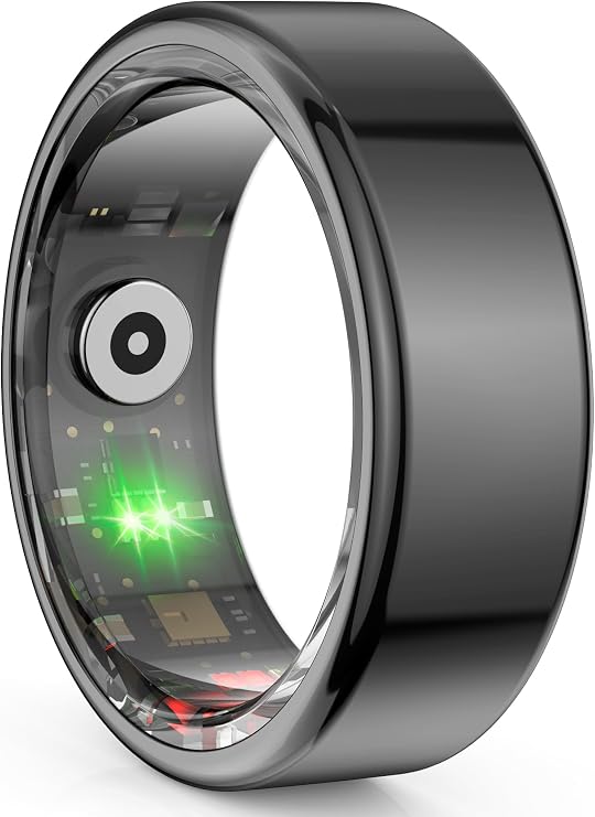 Smart Rings for Men Women Fitness Rings Heart Rate Monitor Sleep Tracker Health Ring Pedometer Calories Step Counter Waterproof Fitness Tracker for iOS Android Phones