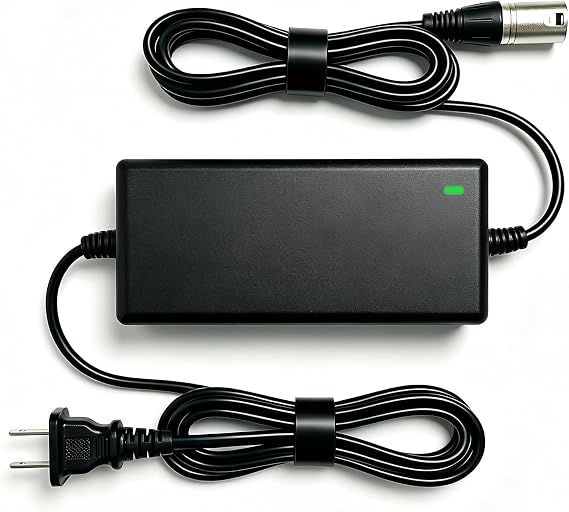 W15128190014 42V 2A Charger Compatible with Razor MX500 36V Charger (3-Pin XLR Connector) for Razor Crazy Cart Currie, XL, MX650, Ezip E1000, Schwinn S1000, X-600, S600