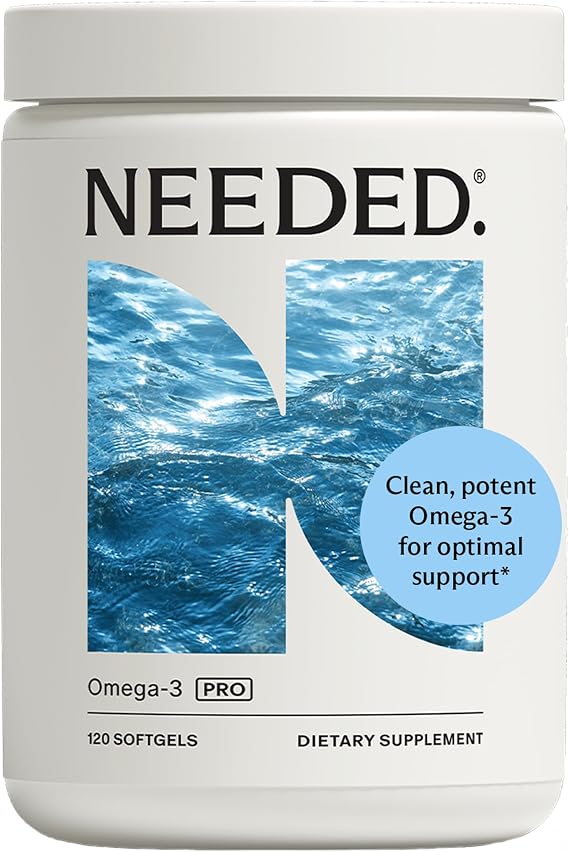 Prenatal Omega-3 Pro - High Potency Dose of Sustainably Sourced Fish Oil, 1000mg DHA, 1000mg EPA, Encased in a Gelatin-Free, Plant-Based Softgel Shell 120ct