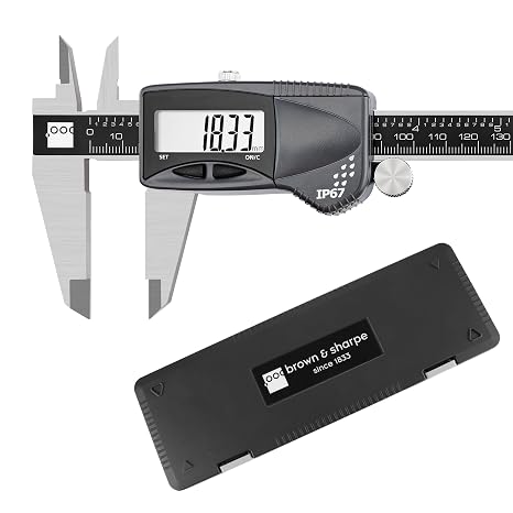 Brown & Sharpe 8 Inch Digital Caliper, IP67 Stainless Steel