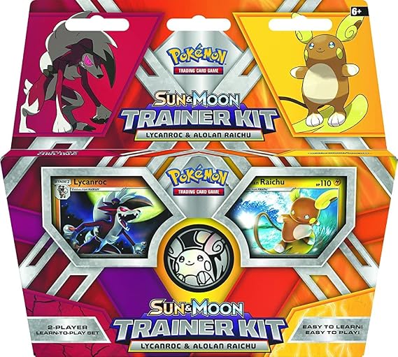 Pokemon TCG: Sun & Moon Trainer Kit Lycanroc & Alolan Raichu Card Game