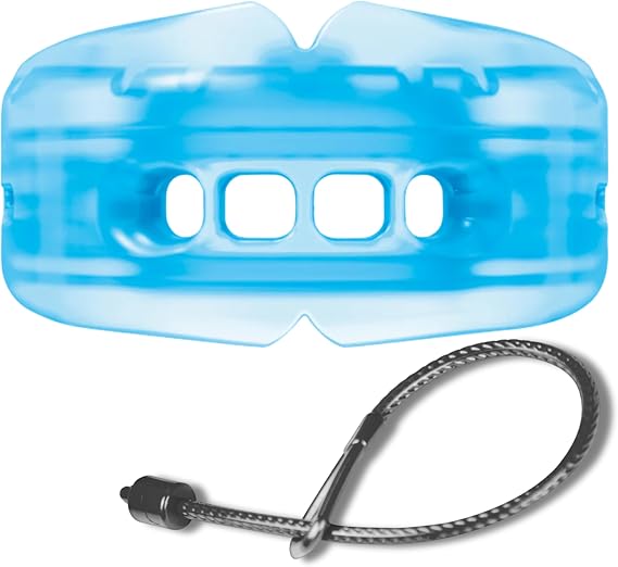Shock Doctor Braces Football Mouth Guard, Upper & Lower Teeth Protection, Adult/Youth Sizes with Helmet Strap, Mouthguard for Sports, Football, Hockey, Lacrosse, Baseball, Wrestling, More