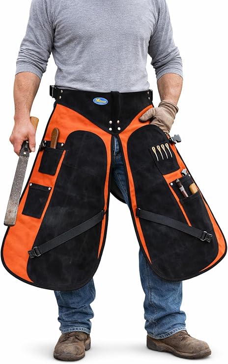 Western Leather Fully Adjustable Equine Farrier Apron 23114
