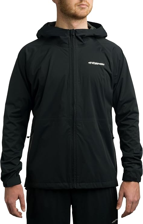 Whitewater Fishing Mens Packable Rain Jacket, Lightweight Waterproof Rain Gear