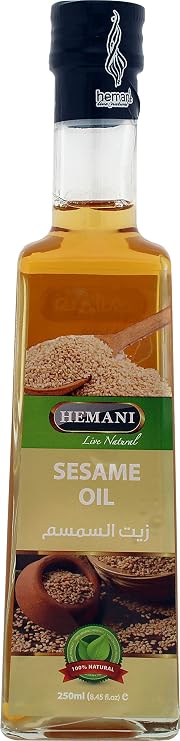Hemani Sesame Oil 250mL - Pure Cold Pressed Oil for Hair, Skin & Massage | Natural & Nourishing | Halal Certified | Since 1949