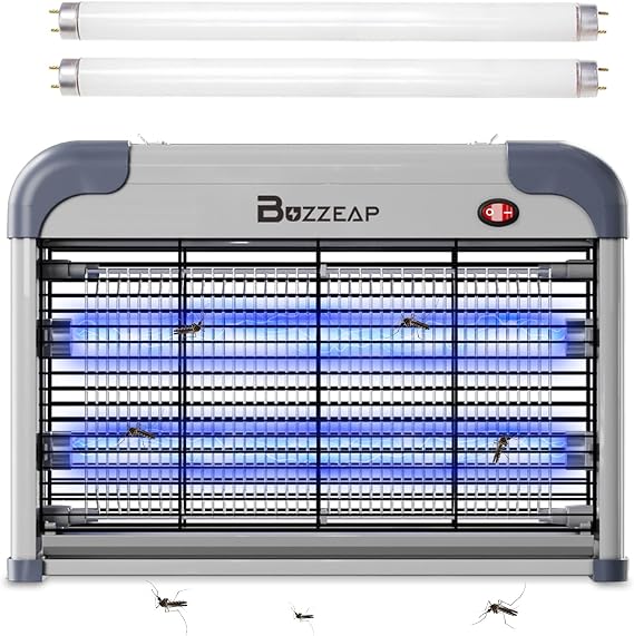 Electric Mosquito Repellent Mosquito Killer 2800 V Mosquito Lamp Mosquito Zapper for Indoor Use Insect Killer with 2 Additional Replacement Bulbs for Mosquitoes Flies Moths