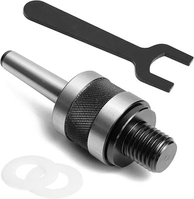 Woodturning Live Tailstock Chuck Adapter to 1 x 8TPI Thread with #2 Morse Taper Mount