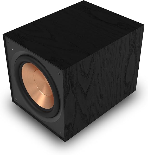Klipsch Reference R-101SW 10 Front-Firing Subwoofer with All-new Spun-Copper 10 woofers and an All-Digital Amplifier for Premium Home Theater Sound in Black