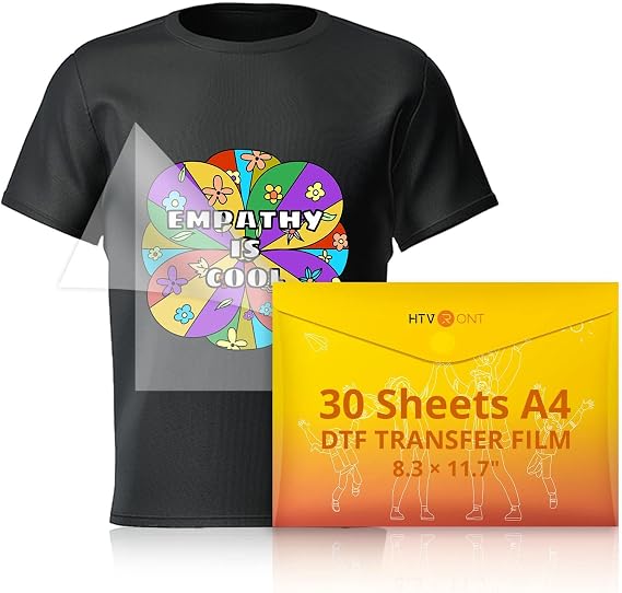 HTVRONT DTF Transfer Film for Sublimation - 30 Sheets of A4 (8.311.7")