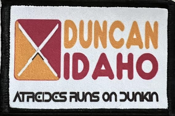 Redheaded Tshirts - Dune Duncan Idaho Morale Patch -Made in The USA-