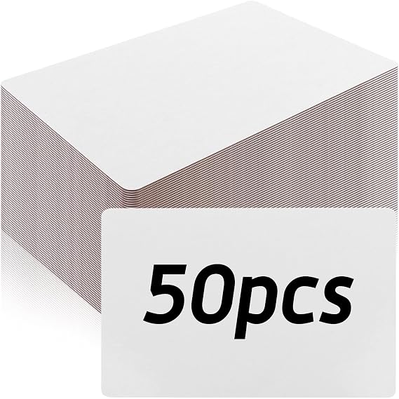 Set of 50 Small White Board Dry Erase Boards Classroom Pack Mini White Boards 9" x6 Double Sided Personal Whiteboards for Students Teachers School Office Supplies Lapboards