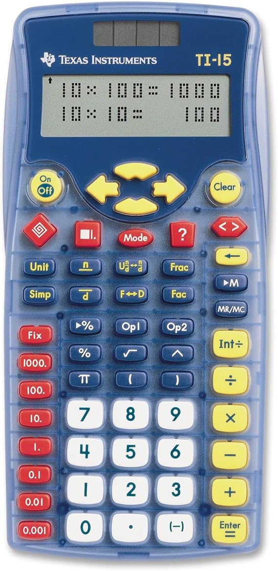 Texas Instruments TI-15 Explorer Elementary Calculator