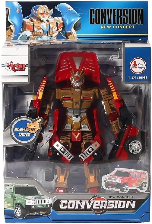 HW-899-1-2-5 Convertible Robot Jeep 1:24 -Vardem