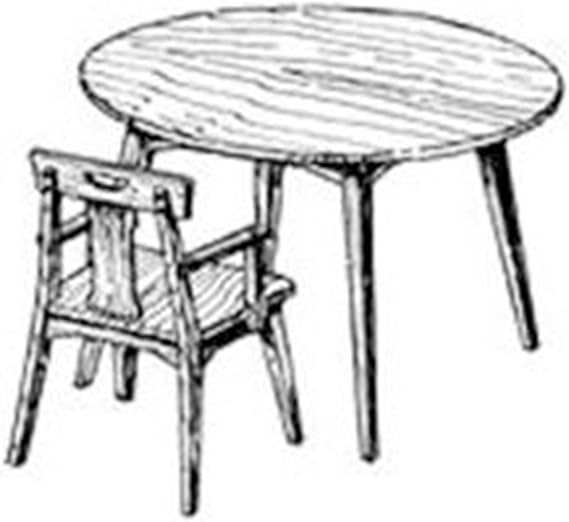 Woodcraft Project Paper Plan to Build Child's Table and Chair