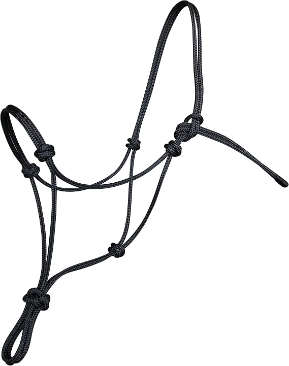 Rope Halters for Horses Training Soft - 11 Sizes - Miniature, Foal, Weanling, Small Pony, Cob/Arab, Horse, Warmblood, Draft