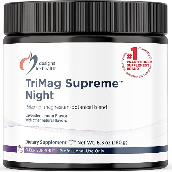 Designs for Health TriMag Supreme Powder Night, 6.3 oz, 30 Servings