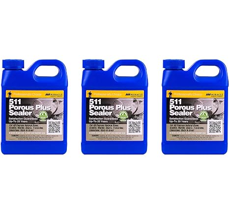 Miracle Sealants Plus QT 511 Porous Plus Sealer 32 oz Quart (Three Pack)