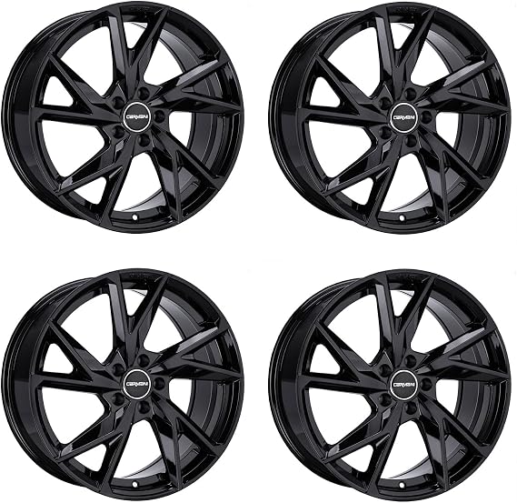 4x Carmani alloy rims 23 Rudi 8.5x19 ET40 5x114.3 black compatible with Dacia Duster