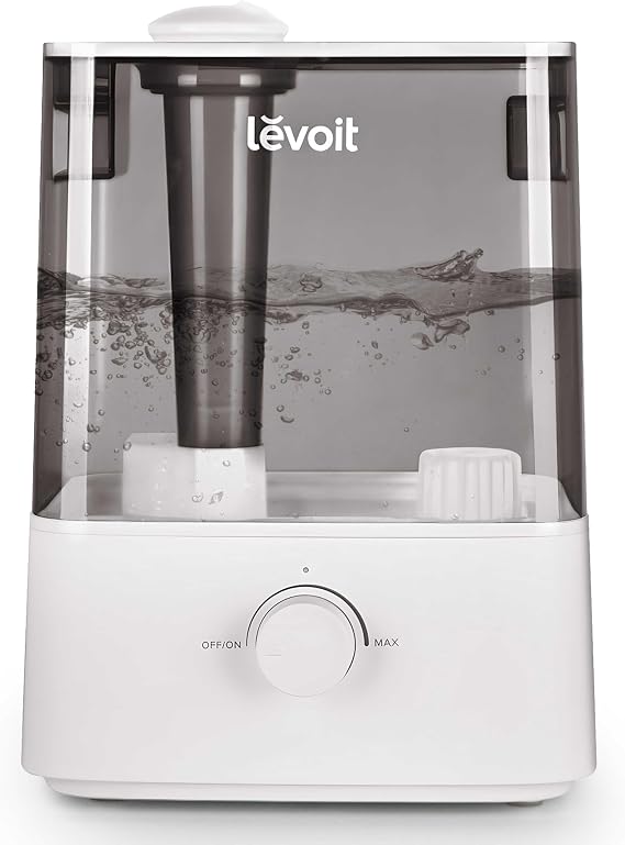 Levoit Classic300 Ultrasonic Top Fill Humidifier, Extra Large 6L Tank, 60H