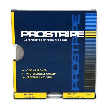 Sharpline MultiStripe Tape 1/4 in. x 50 yds: 1/16 in stripe, 1/16 in. void, 1/8 in. stripe | Silver Metallic