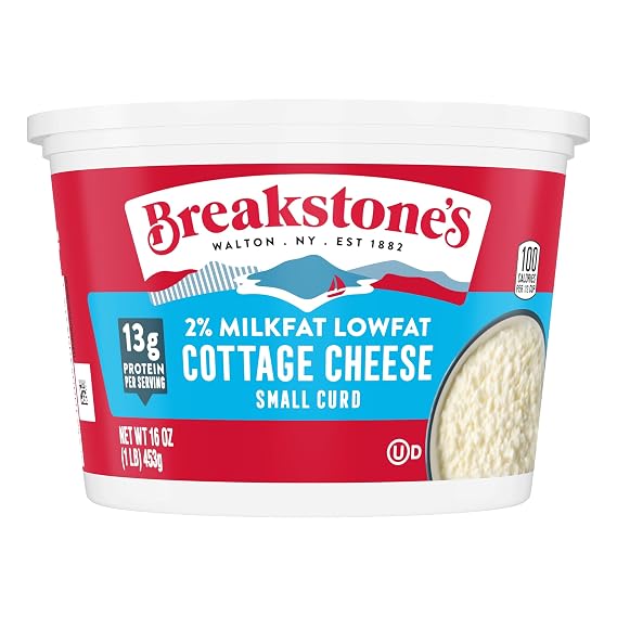 Breakstones Lowfat Small Curd Cottage Cheese 2% Milkfat, 16 oz Tub