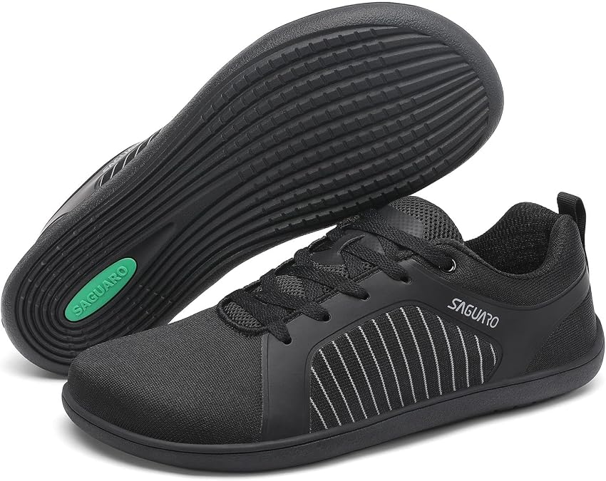 SAGUARO Men' Barefoot Shoes Wide Toe Box Zero Drop Minimalist Sneakers for Daily Wear,Walking,Work