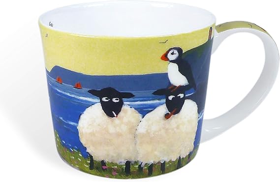 "No Puffin" Mug in Gift Box by Thomas Joseph - Sheep Coffee Cup