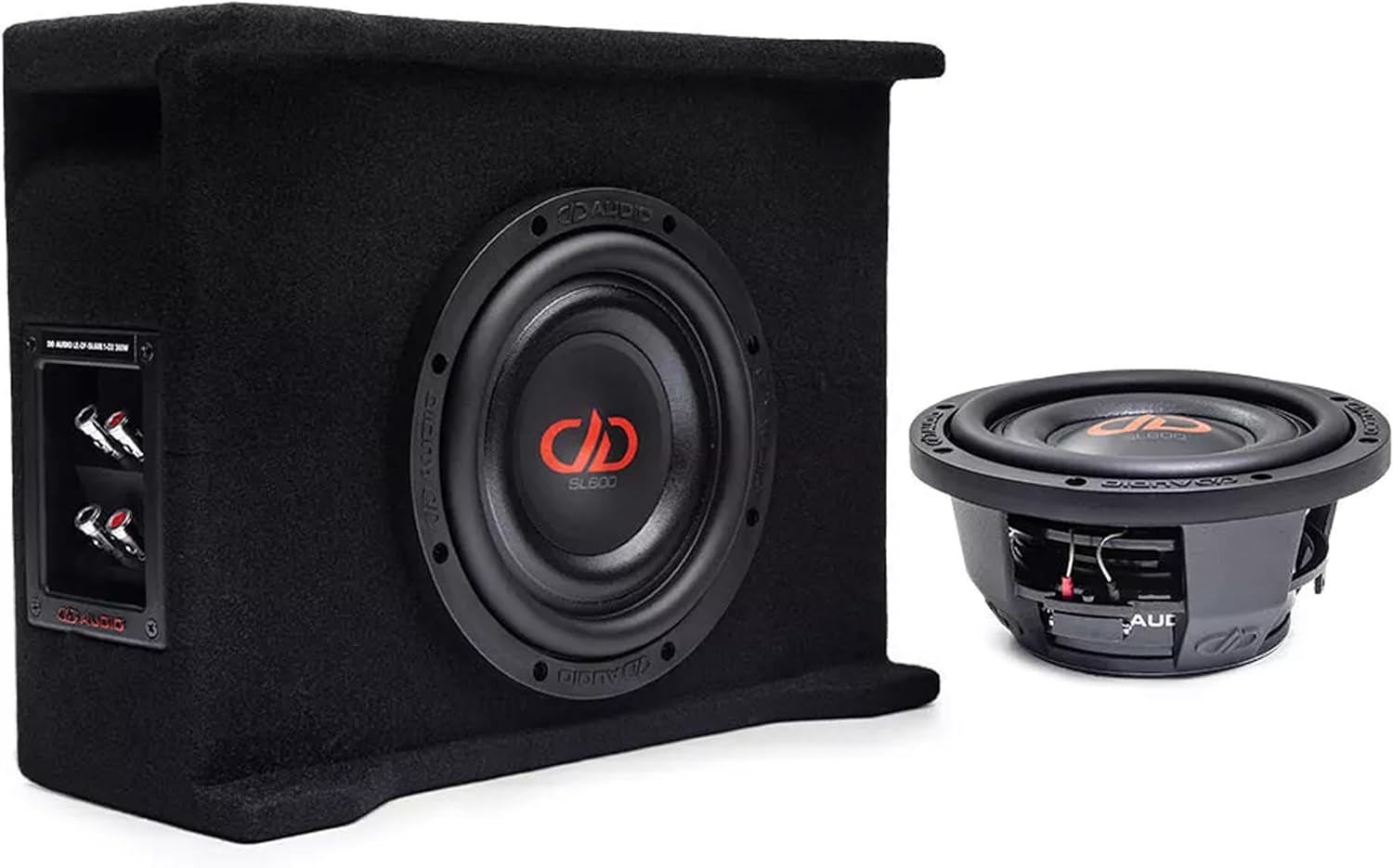 DD Audio DF-SL608.1-D2 8 Dual 2 Ohm 300W RMS Underseat Enclosure Subwoofer Box