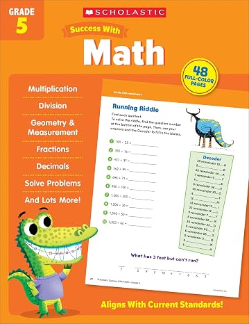 Scholastic Success with Math Grade 5 Workbook