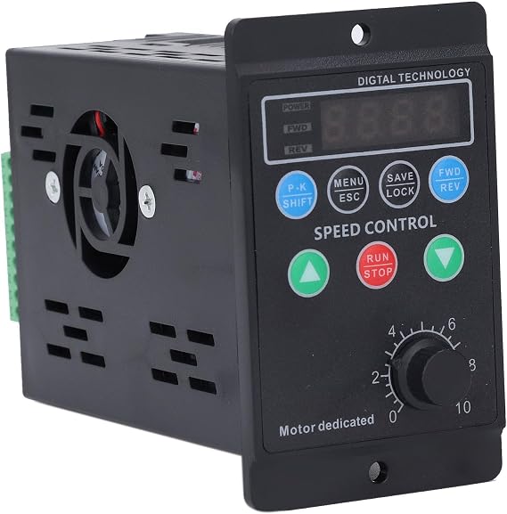 Variable Frequency Drive Motor Speed Control Converter 3PH Output 0-220V 400W 2A 0.1-400HZ Mini Efficient Energy Saving