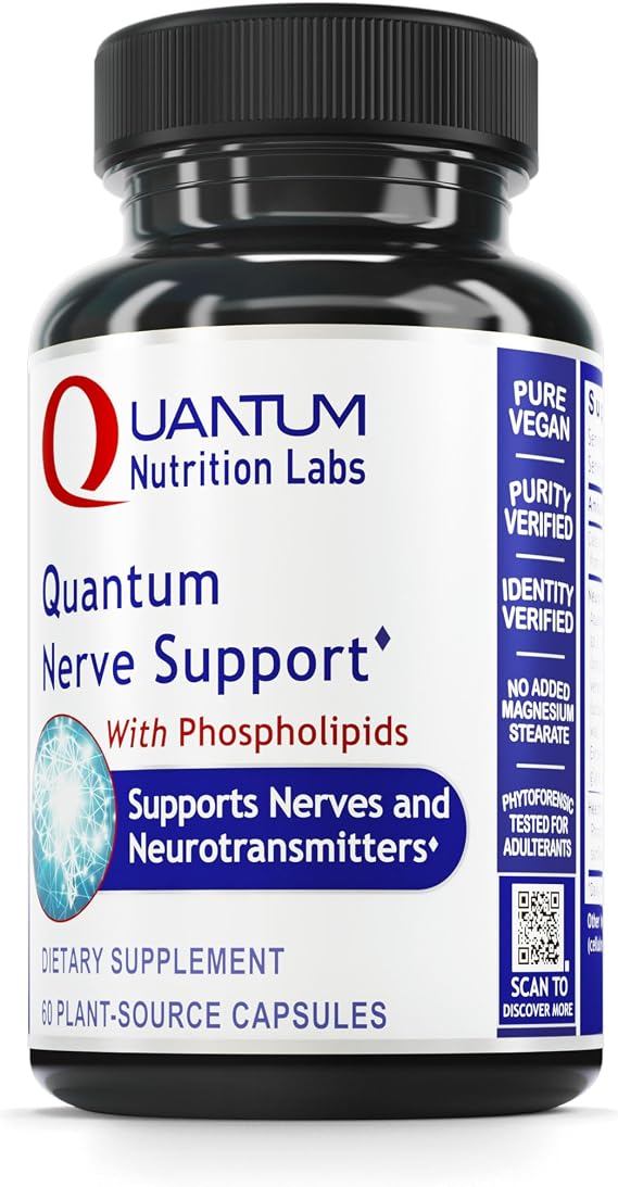 Quantum Nutrition Labs Nerve Support - 60 Vegetarian Capsules