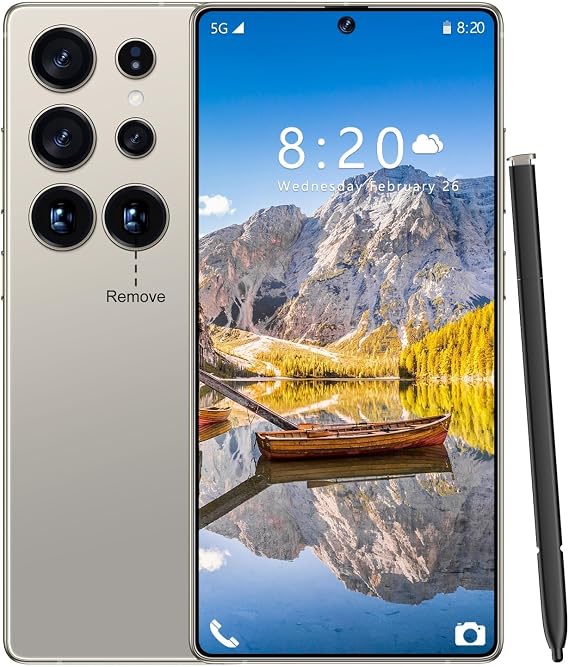 WWT I25 Ultra Unlocked Phone,Android 14 16+1TBGB Smartphone,Built in Pen The Phone,Cell Phone Battery 7000mAh 6.99" HD Screen,Dual SIM/5G/Face ID/Fingerprint Lock/GPS (Grey, 16+1TB)