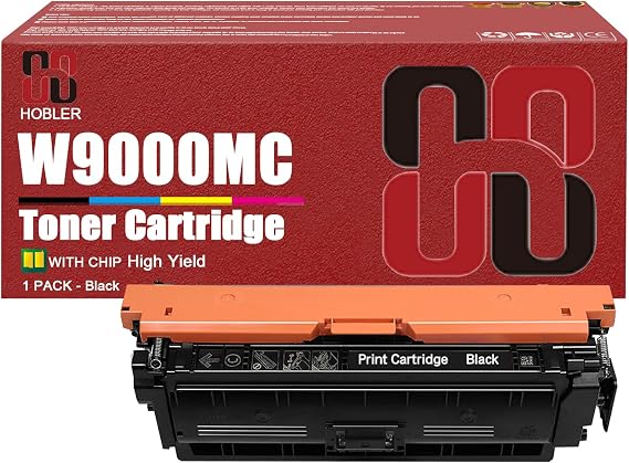 Replacement W9000MC W9001MC W9003MC W9002MC Toner Cartridges Compatible for HP Color LaserJet Managed E65150dn E65160dn E65050dn E65060dn Printers 1 Black Pack