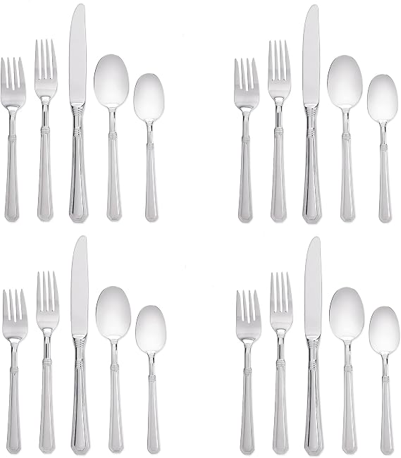 Pfaltzgraff Providence (Glossy) 18/10 Stainless 20pc. Flatware Set