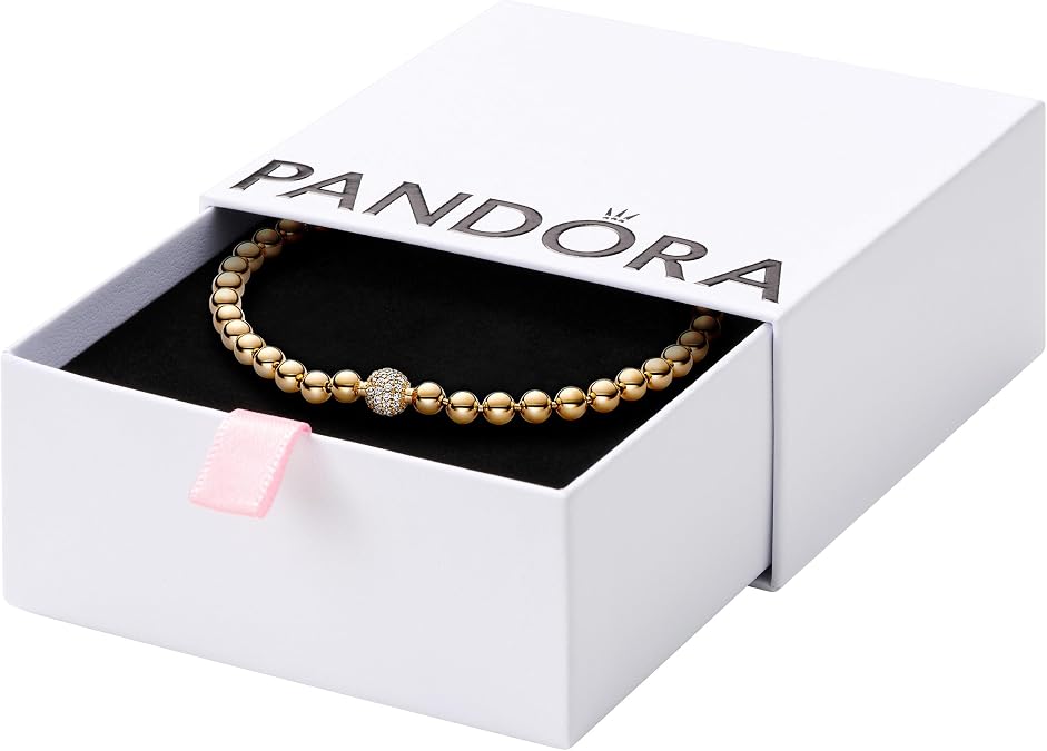 PANDORA Beads & Pave Bracelet - Bracelet for Women - Gift for Her Shine with Cubic Zirconia - With Gift Box