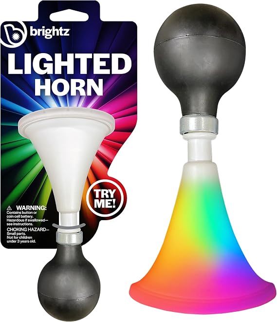 Brightz LED Color Changing Bike Horn, Squishy Bicycle Horn for Kids