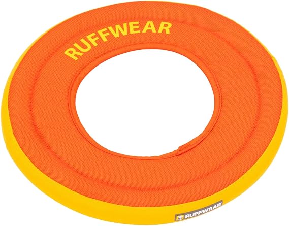Ruffwear, Hydro Plane Flying Disc Dog Toy, Tangelo Orange, 9", Medium