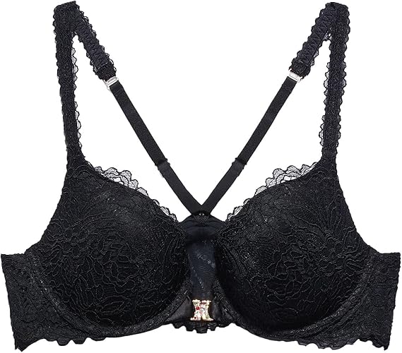 Savage X Fenty Women's Romantic Corded Lace Front-Closure Push Up Bra