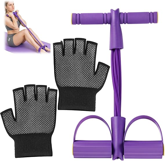 Exercise Equipment for Home Use, Sit Up Exercise Equipment with Foot Pedal Resistance Band, Fitness Equipment for Core Strengthening -Body Workout