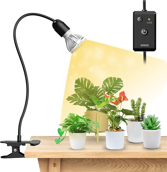SANSI LED Grow Lights for Indoor Plants, Lifetime Free Bulb Replacement