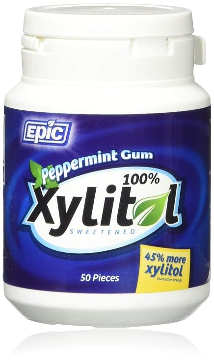 EPIC DENTAL Xylitol Gum Peppermint, 50 CT