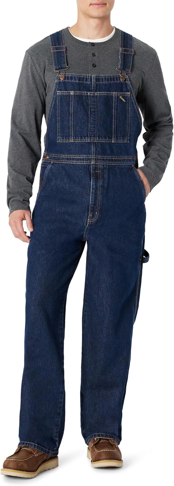 Amazon Basics Men's Relaxed Fit Workwear Bib Overall