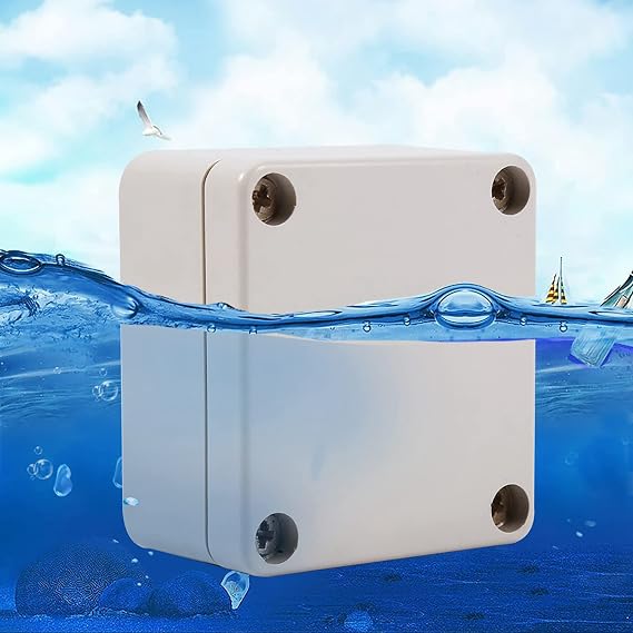 IP66 Waterproof Dustproof Electrical Junction Boxes, Outdoor Sealed Thermoplastic ABS Cable Connection Enclosure Industrial Control Box(65 * 60 * 35mm)