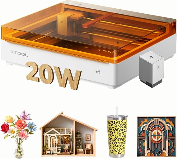 xTool M2 Color Craft Laser Engraver and Cutter, 20W Diode with CMYK Inkjet