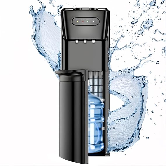 Manastin Bottom Loading Water Cooler Dispenser, Matte Black
